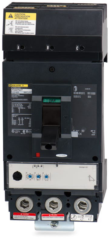 Square D LDA36600U33X - 600A 3 Pole Molded Case Circuit Breaker