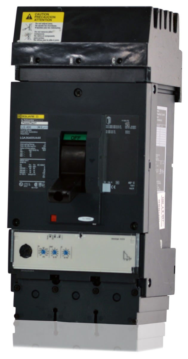 Square D LGA36400U44X - 400A 3 Pole Molded Case Circuit Breaker