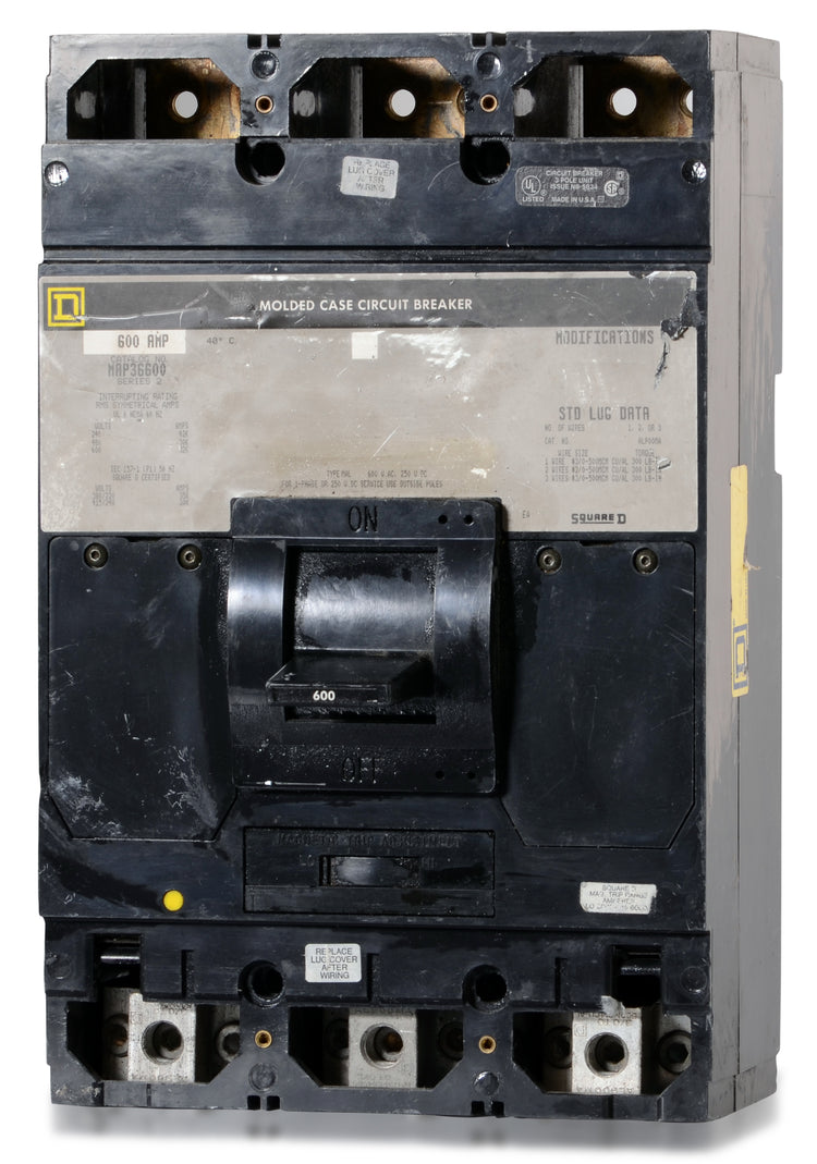 Square D MAP36600 - 600A 3 Pole Molded Case Circuit Breaker