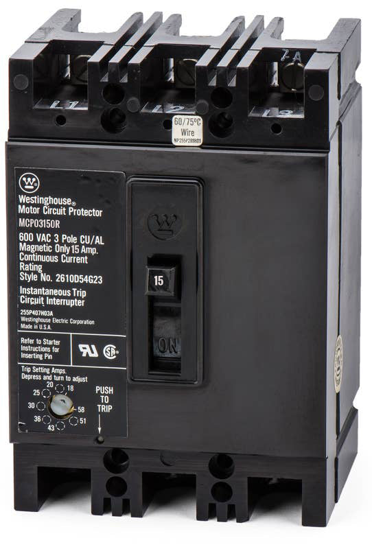 Eaton / Cutler-Hammer MCP03150R - 15A 3 Pole Motor Circuit Protector