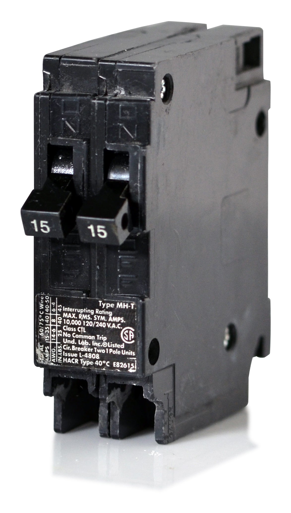 Siemens MP1515 - 15/15A Tandem Miniature Circuit Breaker