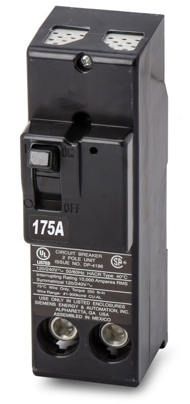 Siemens MPD2175 - 175A 2 Pole Molded Case Circuit Breaker