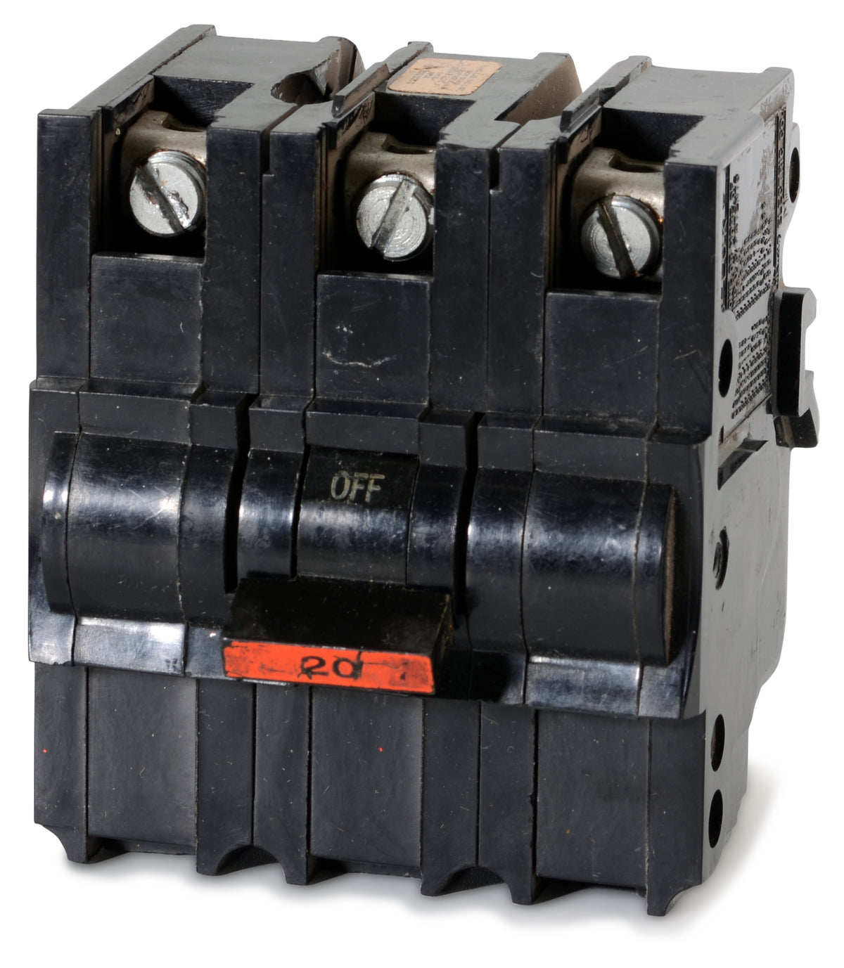 Federal Pacific NA3P20 - 20A 3 Pole Miniature Circuit Breaker