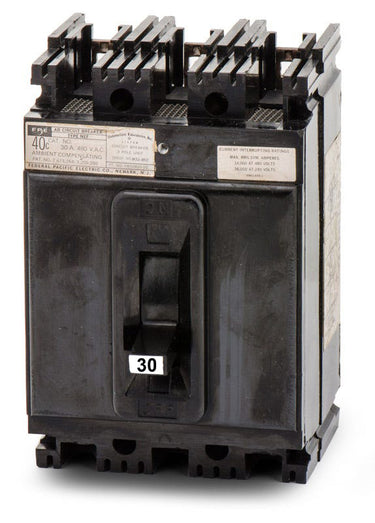 Federal Pacific NEF435030 - 30A 3 Pole Molded Case Circuit Breaker