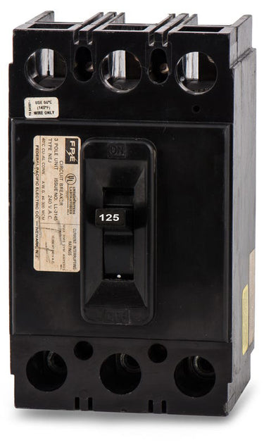 Federal Pacific NEJ233125 - 125A 3 Pole Molded Case Circuit Breaker