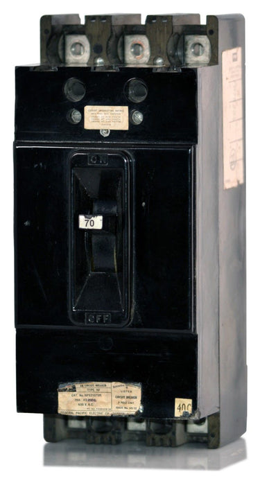 Federal Pacific NF631070 - 70A 3 Pole Molded Case Circuit Breaker