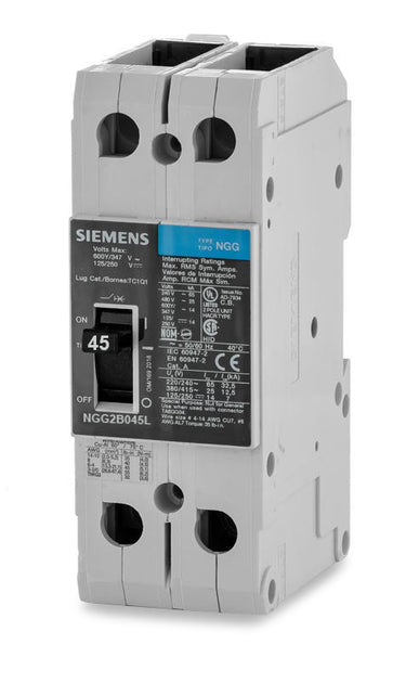 Siemens NGG2B045L - 45A 2 Pole Molded Case Circuit Breaker