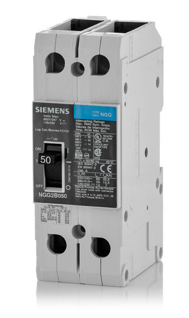 Siemens NGG2B050 - 50A 2 Pole Molded Case Circuit Breaker
