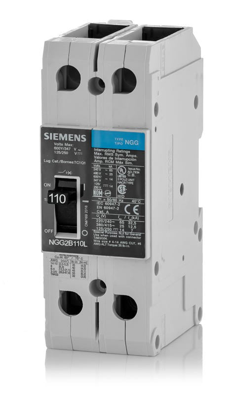 Siemens NGG2B110L - 110A 2 Pole Molded Case Circuit Breaker