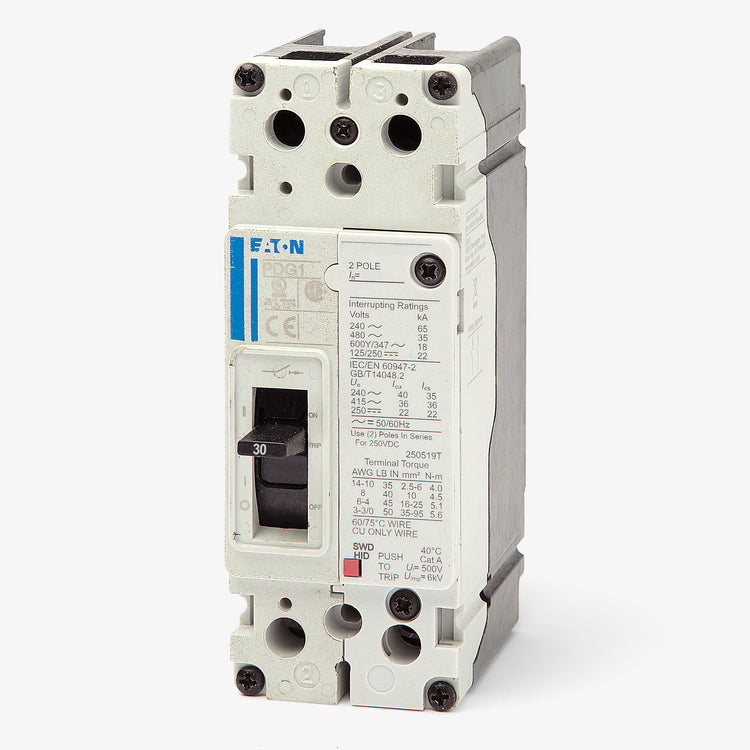 Eaton / Cutler-Hammer PDG12G0030TFFJ - 30A 2 Pole Molded Case Circuit Breaker