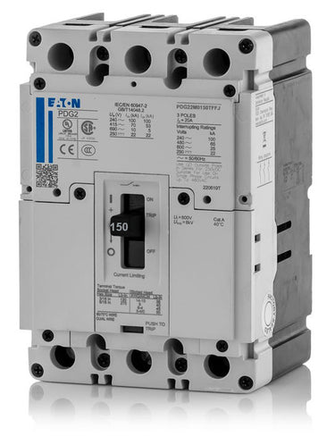 Eaton / Cutler-Hammer PDG22M0150TFFJ - 150A 2 Pole Molded Case Circuit Breaker