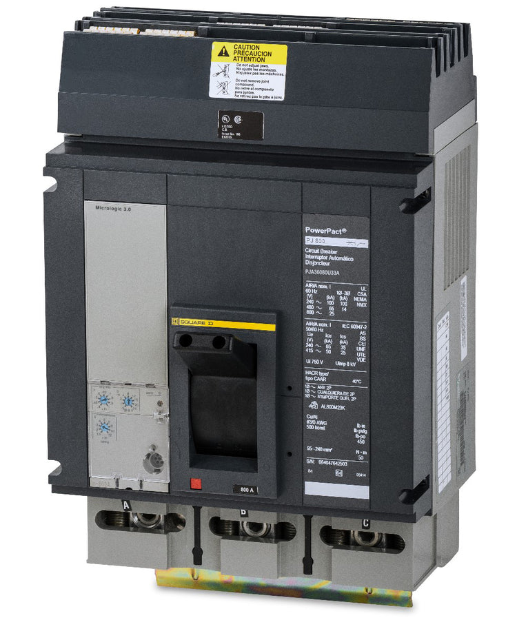 Square D PJA36080U33A - 800A 3 Pole Molded Case Circuit Breaker