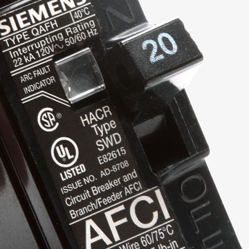 Siemens Q120AFH - 20A AFCI Miniature Circuit Breaker - view 5