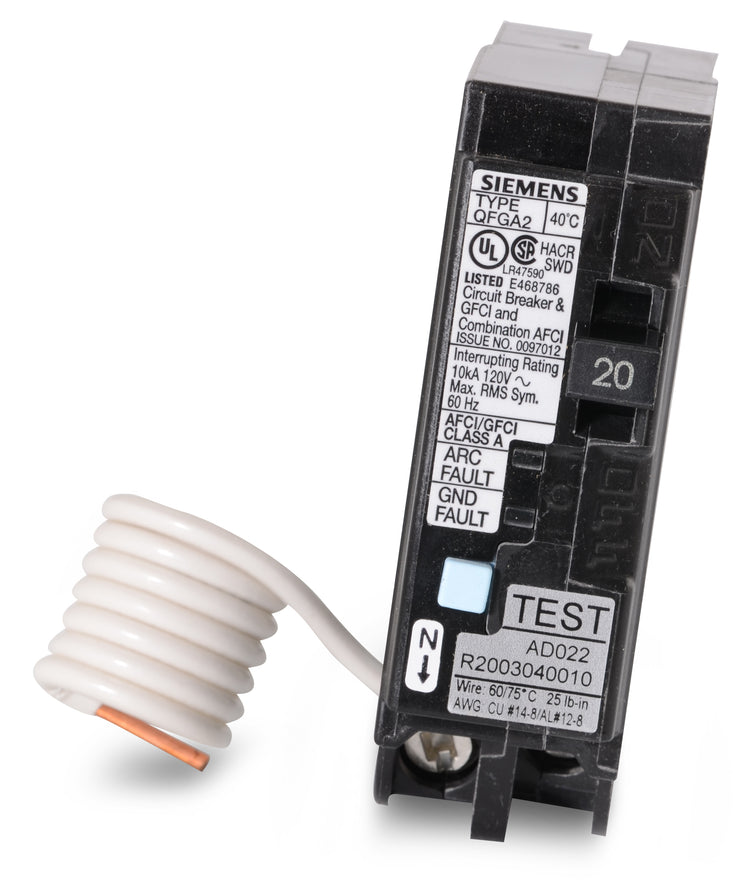 Siemens Q120DF - 20A Dual Function Miniature Circuit Breaker