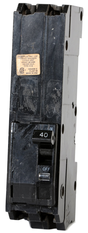 Square D Q1B240 - 40A 2 Pole Molded Case Circuit Breaker