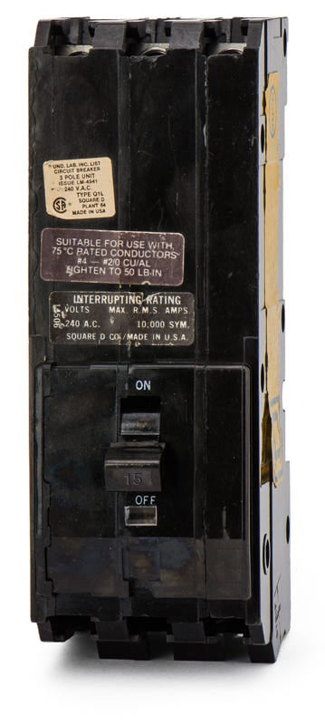 Square D Q1L315 - 15A 3 Pole Molded Case Circuit Breaker