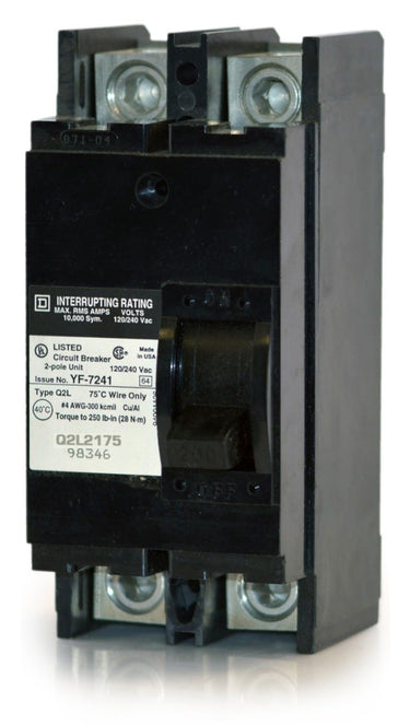 Square D Q2L2175 - 175A 2 Pole Molded Case Circuit Breaker