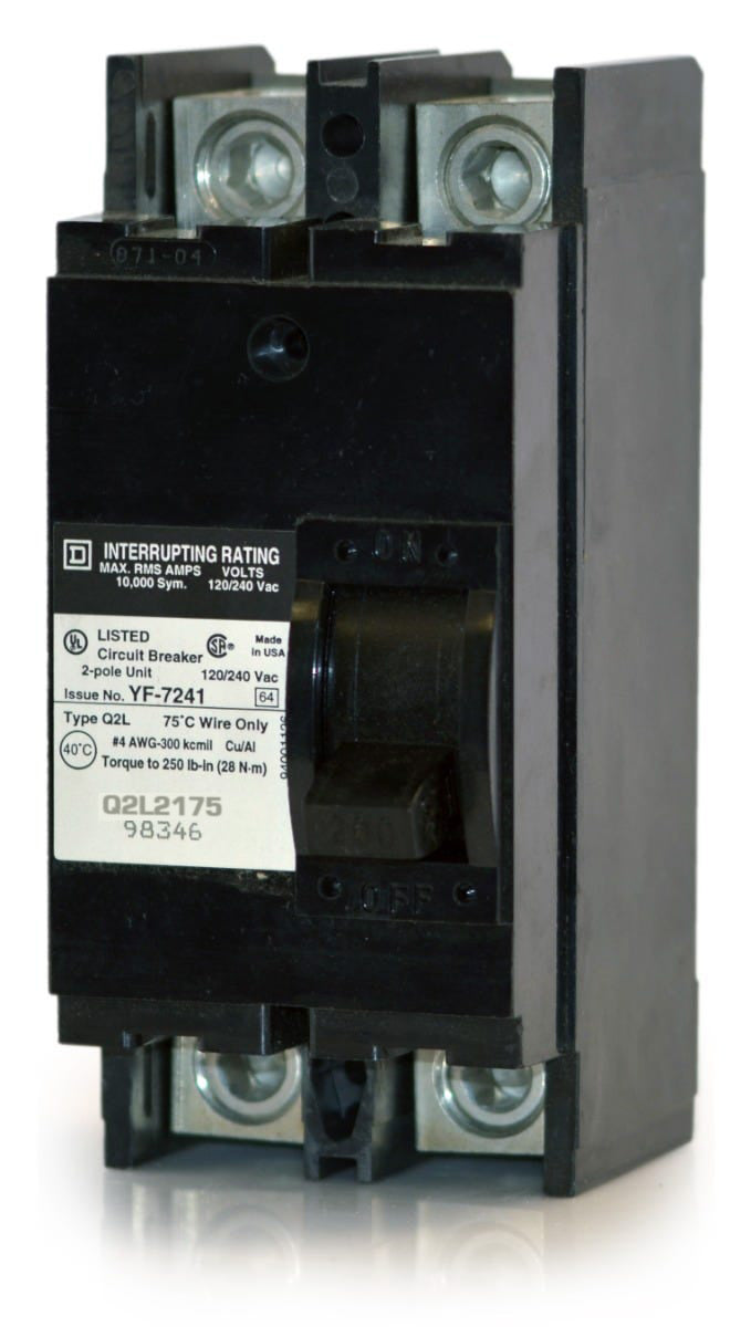 Square D Q2L2175 - 175A 2 Pole Molded Case Circuit Breaker