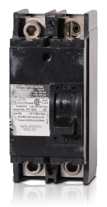 Square D Q2L2225H - 225A 2 Pole Molded Case Circuit Breaker