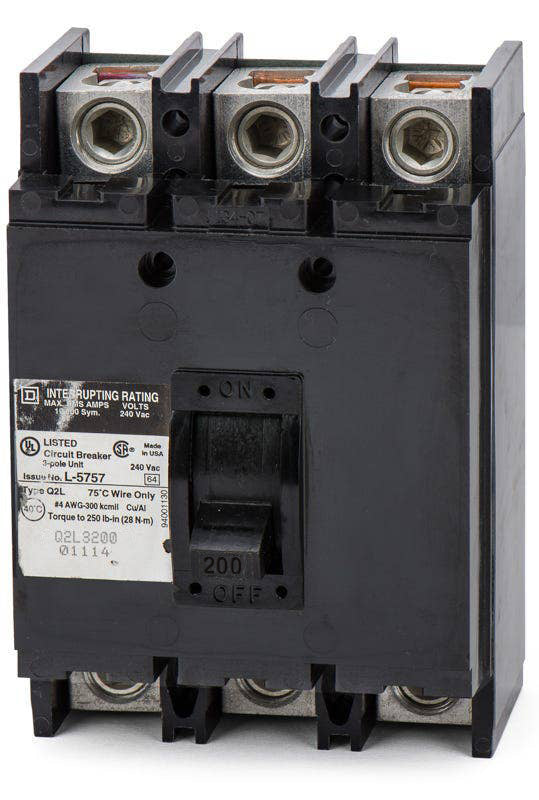 Square D Q2L3200 - 200A 3 Pole Molded Case Circuit Breaker
