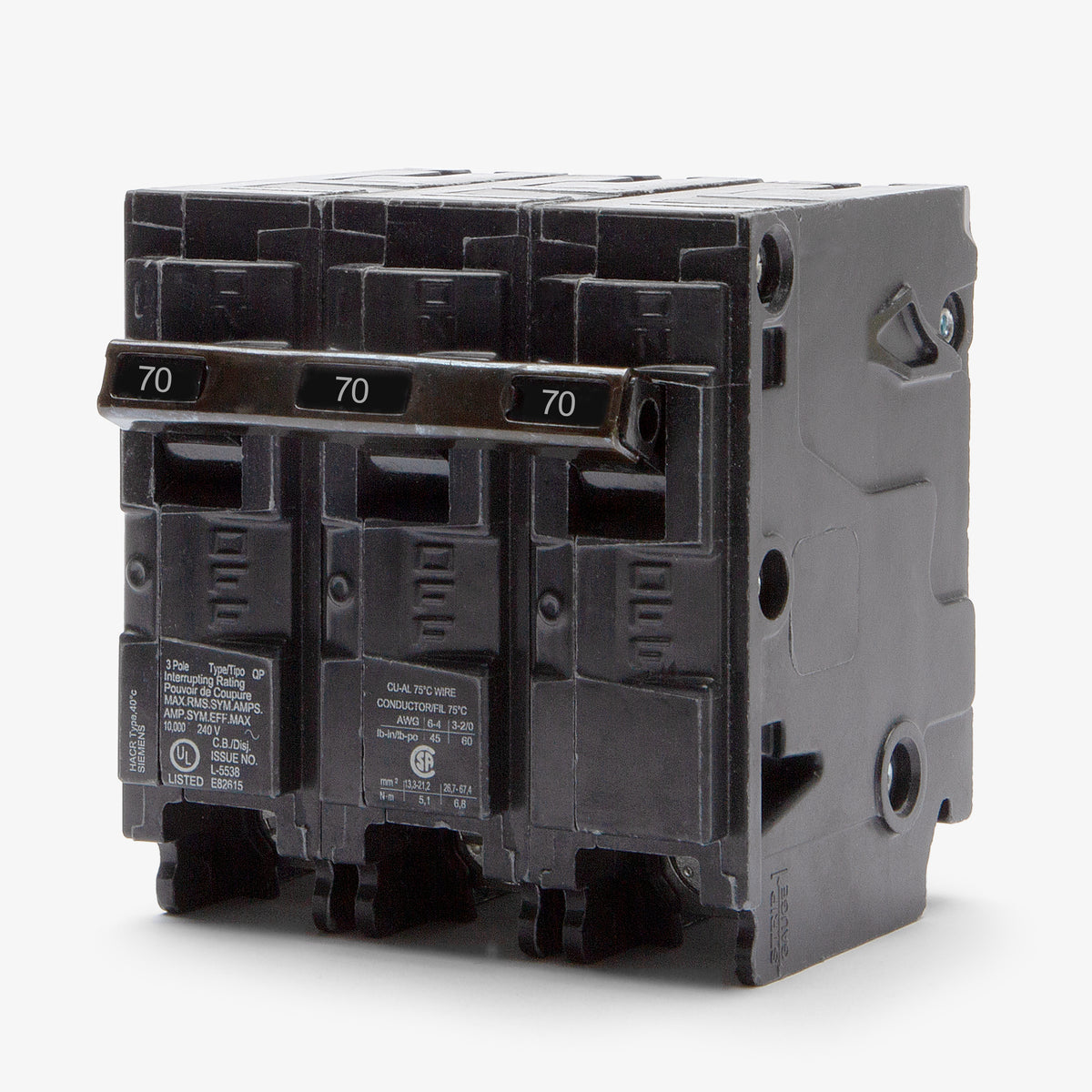Siemens Q370 - 70A 3 Pole Miniature Circuit Breaker