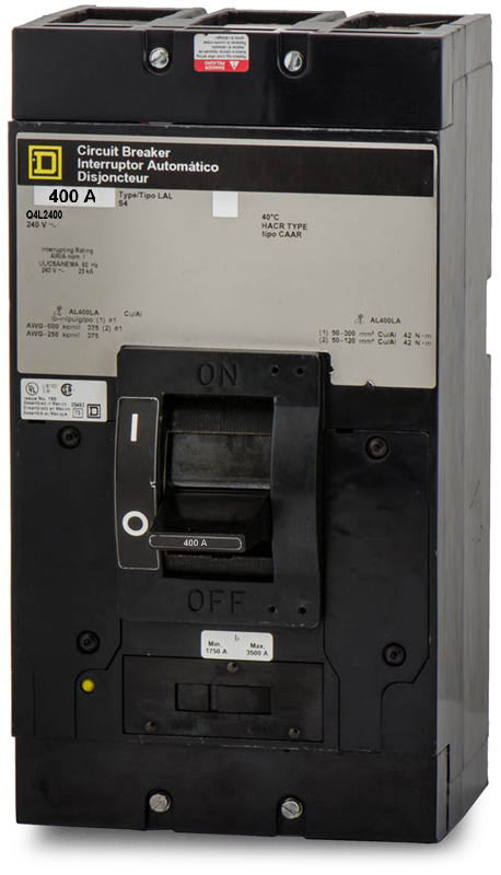 Square D Q4L2400 - 400A 2 Pole Molded Case Circuit Breaker