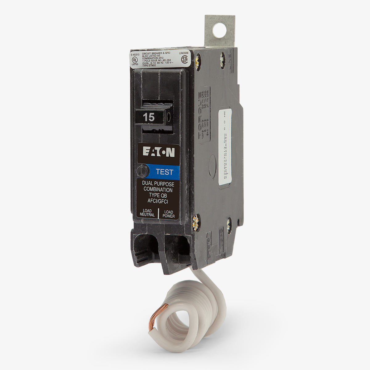 Eaton / Cutler-Hammer QB1015AFGF - 15A Dual Function Miniature Circuit Breaker