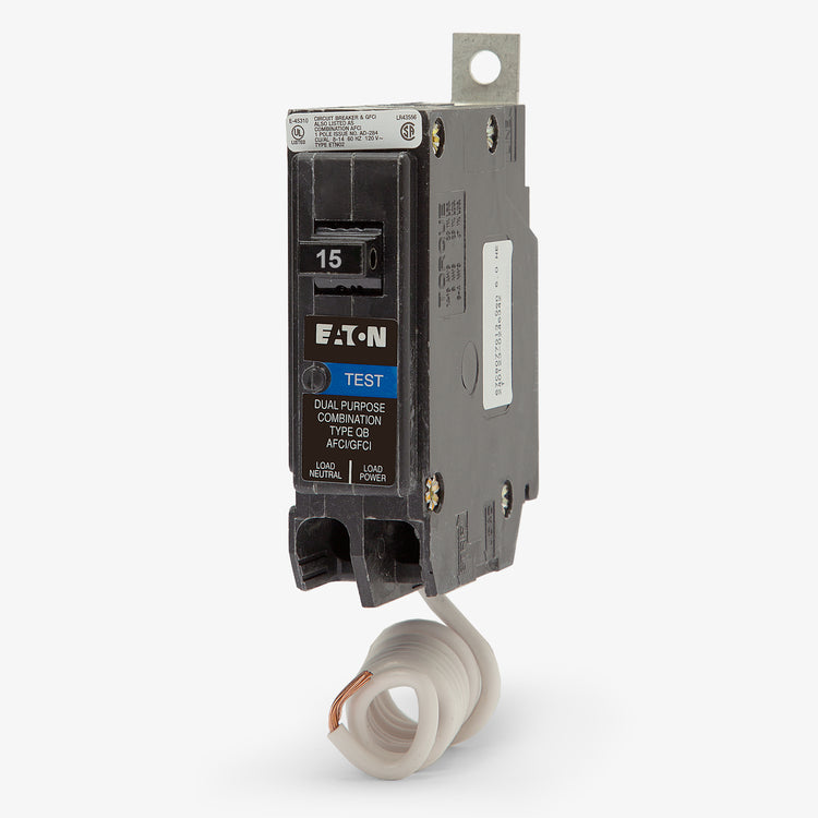 Eaton / Cutler-Hammer QB1015AFGF - 15A Dual Function Miniature Circuit Breaker