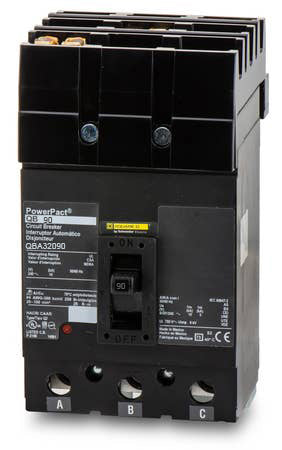 Square D QBA32090 - 90A 3 Pole Molded Case Circuit Breaker