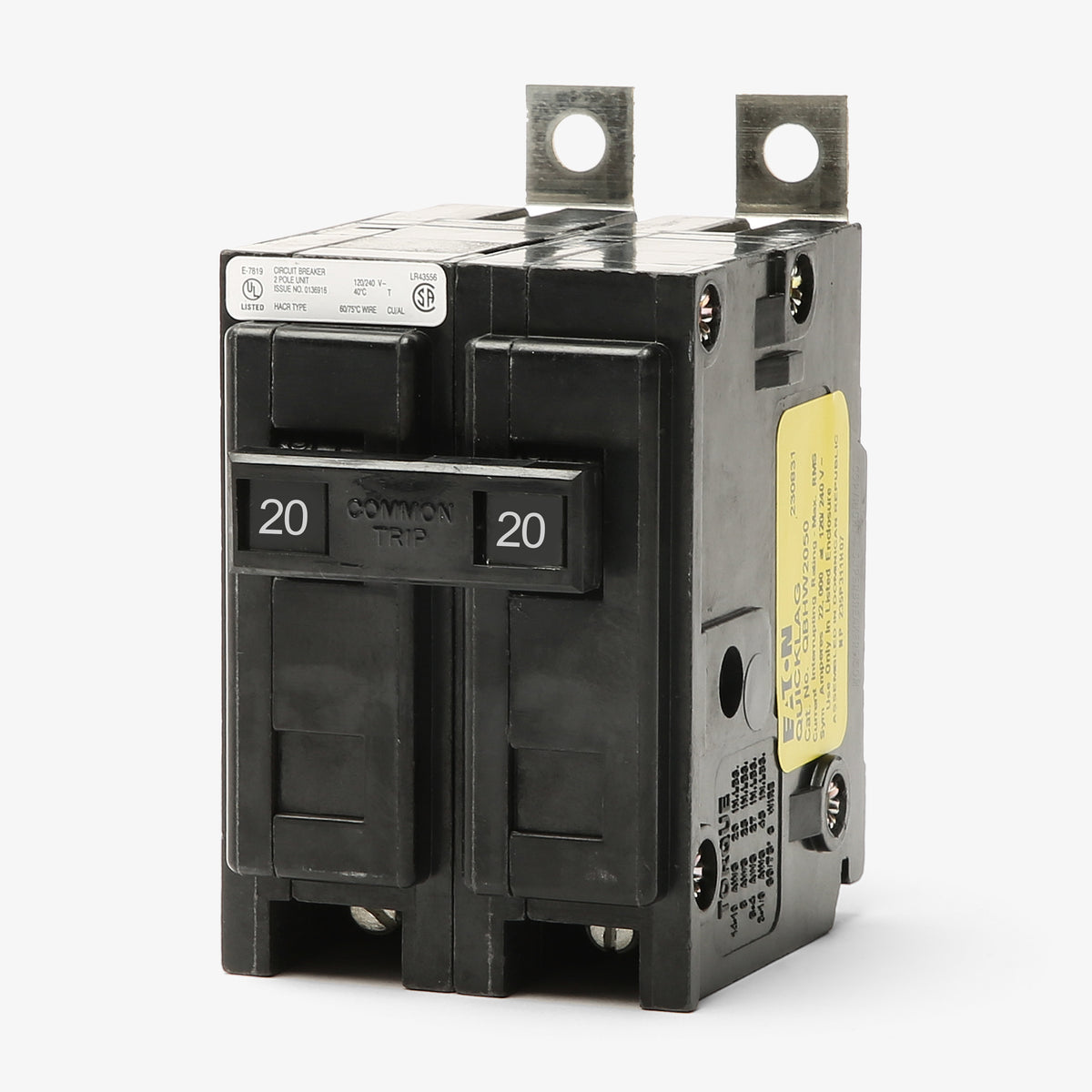 Eaton / Cutler-Hammer BAB2020H - 20A 2 Pole Miniature Circuit Breaker