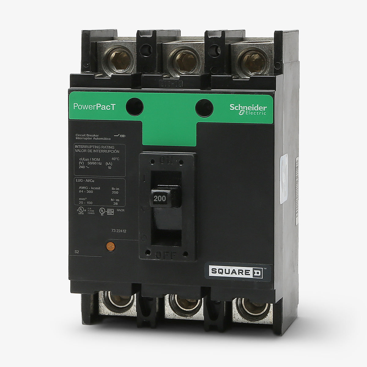 Square D QDL32200 - 200A 3 Pole Molded Case Circuit Breaker