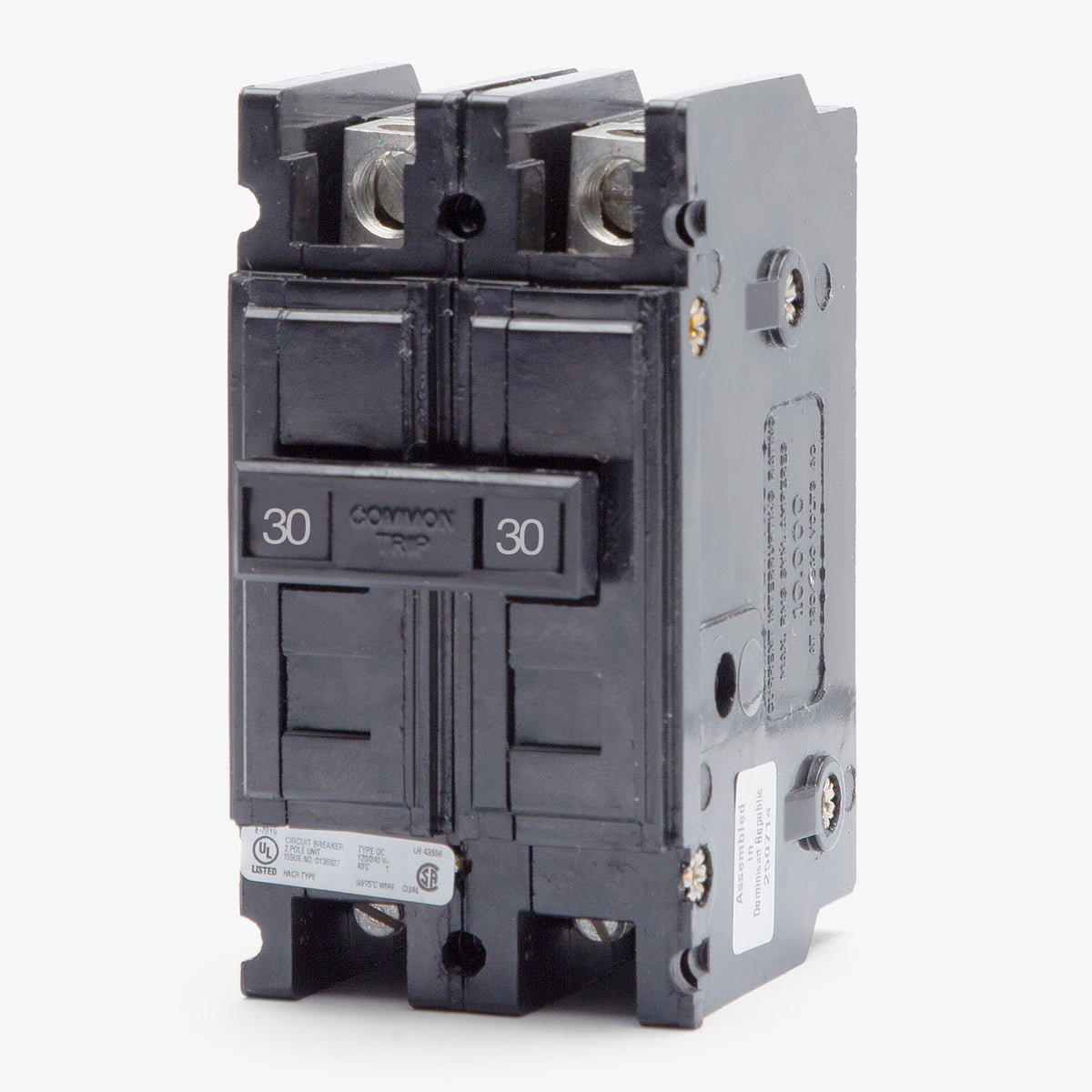 Eaton / Cutler-Hammer QC2030 - 30A 2 Pole Miniature Circuit Breaker