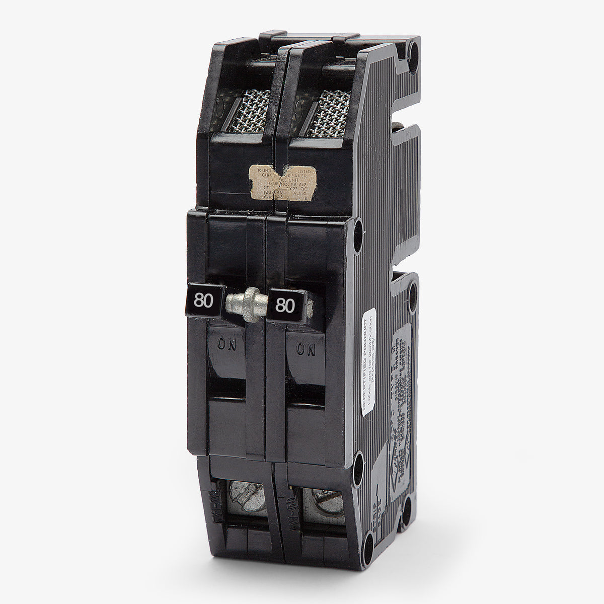 Zinsco QCAL80 - 80A 2 Pole Molded Case Circuit Breaker