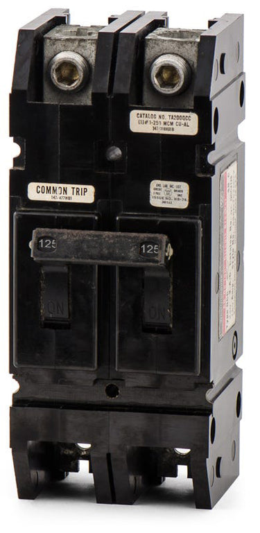 Eaton / Westinghouse QCC2125 - 125A 2 Pole Molded Case Circuit Breaker