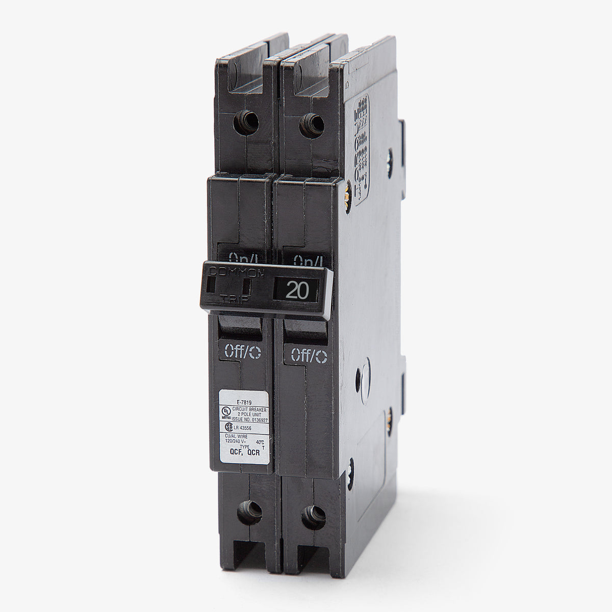 Eaton / Cutler-Hammer QCF2020 - 20A 2 Pole Miniature Circuit Breaker