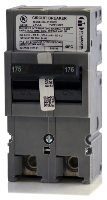 Zinsco QFP175-2 - 175A 2 Pole Molded Case Circuit Breaker