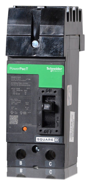 Square D QGA221501 - 150A 2 Pole Molded Case Circuit Breaker