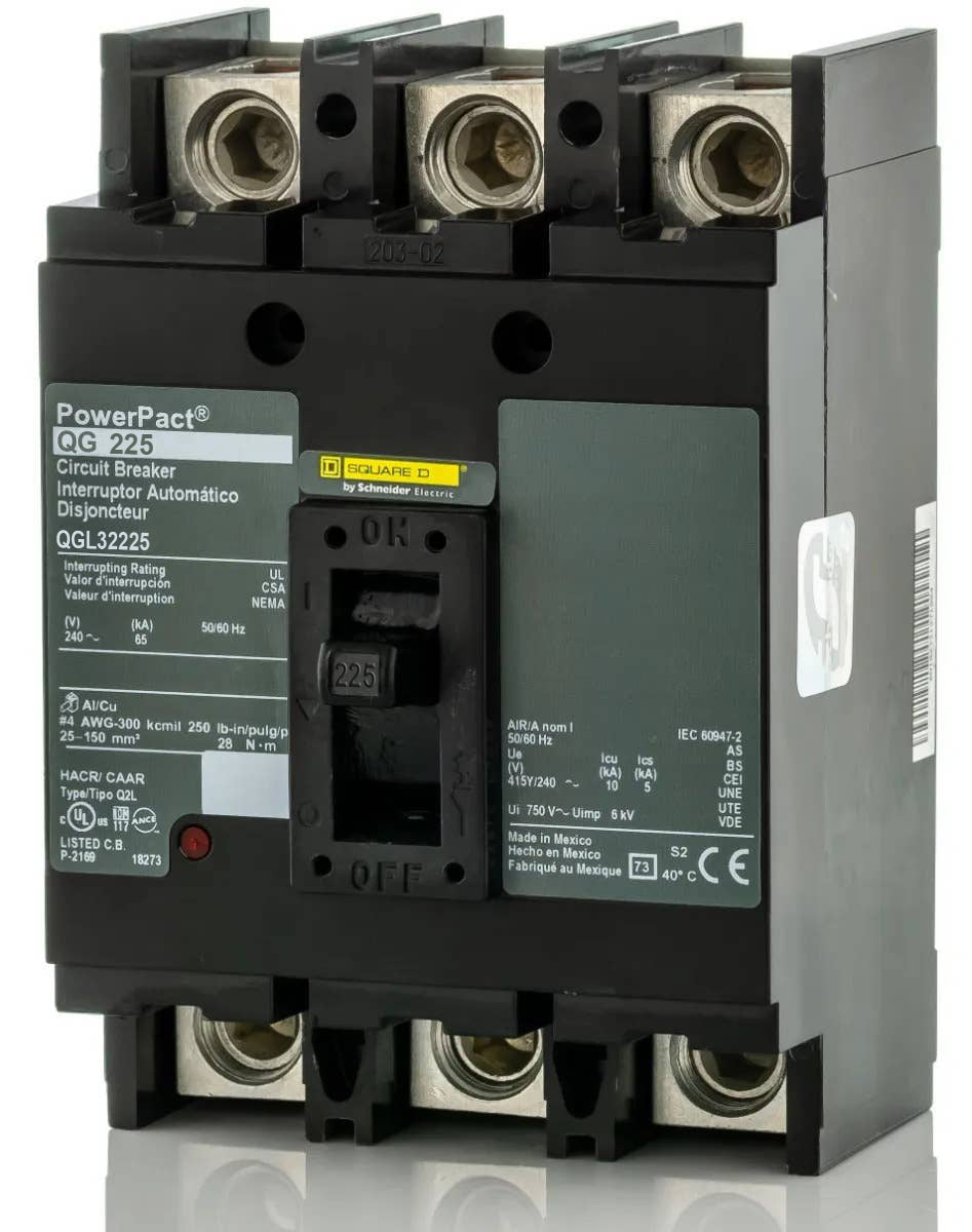 Square D QGL32225 - 225A 3 Pole Molded Case Circuit Breaker
