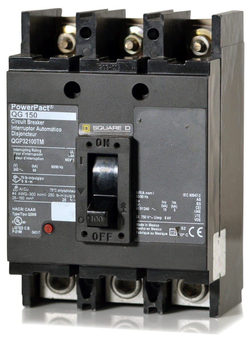 Square D QGP32100TM - 100A 3 Pole Molded Case Circuit Breaker