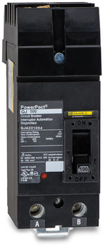 Square D QJA221004 - 100A 2 Pole Molded Case Circuit Breaker