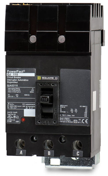 Square D QJA32110 - 110A 3 Pole Molded Case Circuit Breaker