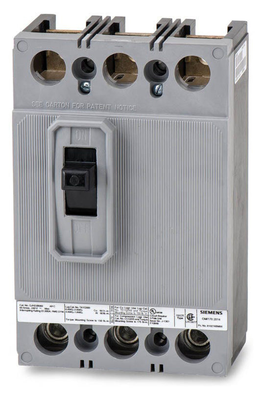 Siemens QJH23B100 - 100A 3 Pole Molded Case Circuit Breaker
