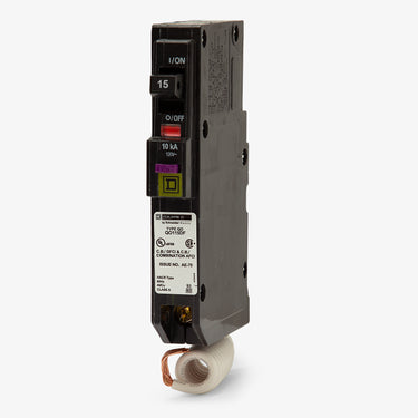 Square D QO115DF - 15A Dual Function Miniature Circuit Breaker