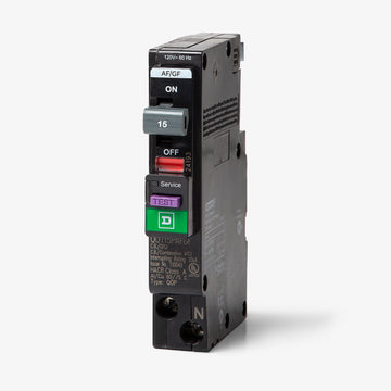 Square D QO115PAFGF - 15A Dual Function Miniature Circuit Breaker