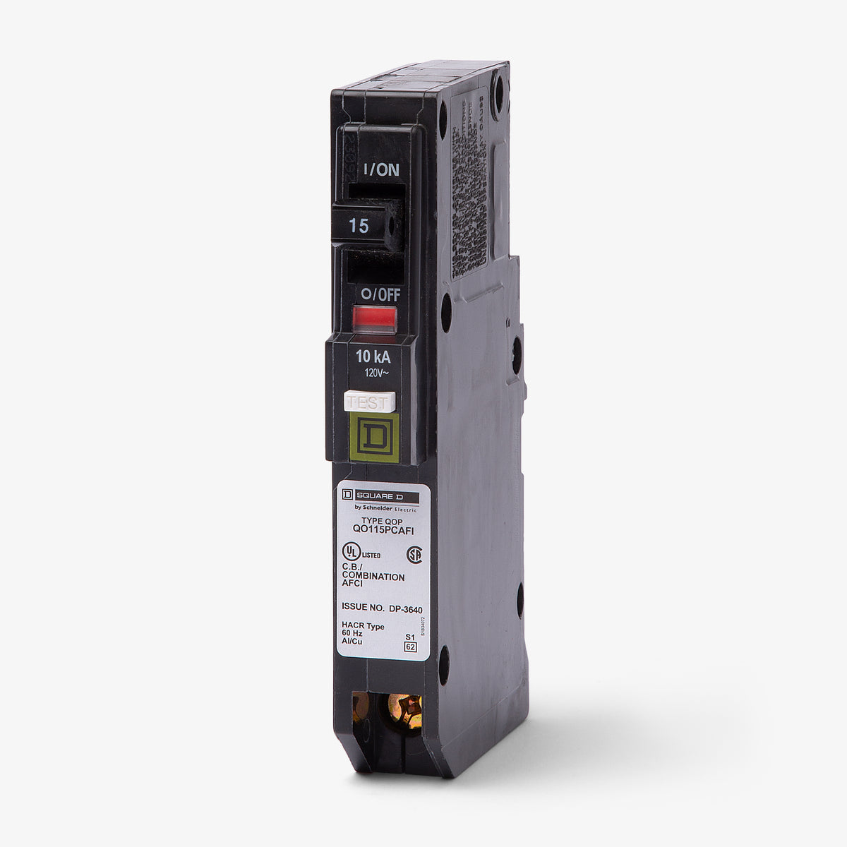 Square D QO115PCAFI - 15A AFCI Miniature Circuit Breaker