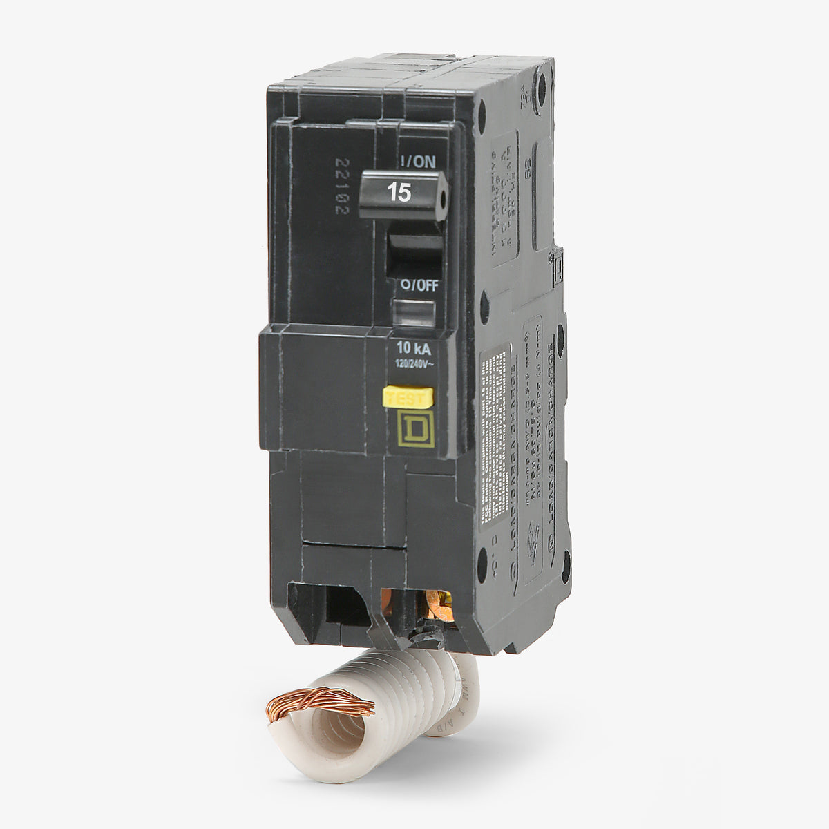 Square D QO215GFI - 15A GFCI Miniature Circuit Breaker