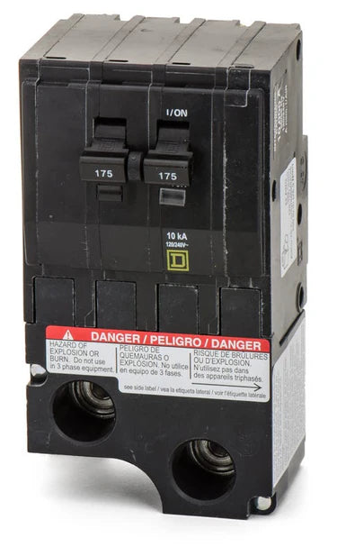Square D QO2175VH - 175A 2 Pole Miniature Circuit Breaker