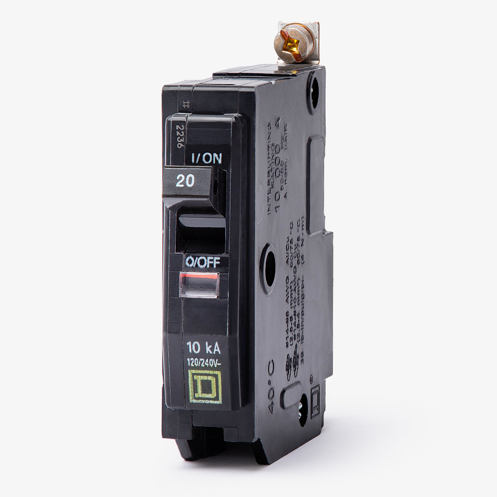thumbnail image 2 of Lot Of 10 Square D QOB120 Circuit Breakers – 20 Amp 1 Pole Bolt-On For Panel 2 of 3