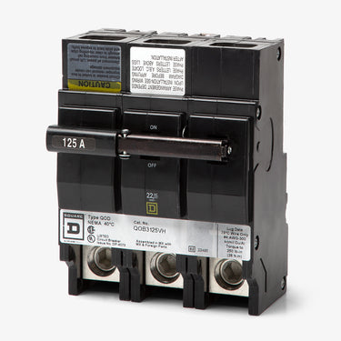 Square D QOB3125VH - 125A 3 Pole Miniature Circuit Breaker