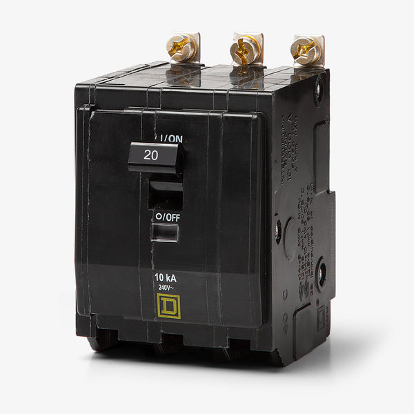 Square D QOB320 - 20A 3 Pole Miniature Circuit Breaker – SuperBreakers